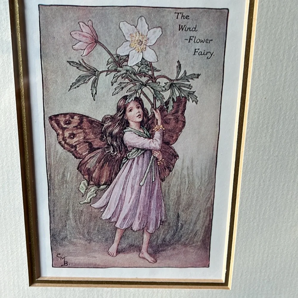 🧚9x11 1/4 Fairy matted framed art - Picture 4 of 7
